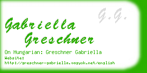 gabriella greschner business card